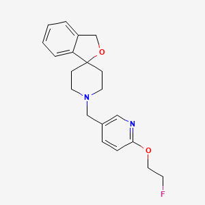 molecular formula C20H23FN2O2 B2555320 1'-((6-(2-fluoroethoxy)pyridin-3-yl)methyl)-3H-spiro[isobenzofuran-1,4'-piperidine] CAS No. 1430423-19-0