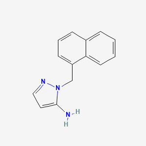 molecular formula C14H13N3 B2555323 1-(naphthalen-1-ylmethyl)-1H-pyrazol-5-amine CAS No. 75427-10-0