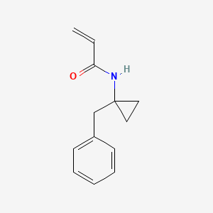 molecular formula C13H15NO B2555324 N-(1-Benzylcyclopropyl)prop-2-enamide CAS No. 2411249-68-6