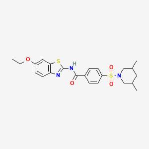 4-((3,5-dimethylpiperidin-1-yl)sulfonyl)-N-(6-ethoxybenzo[d]thiazol-2-yl)benzamide