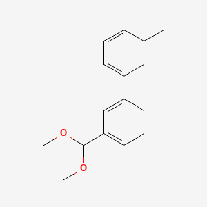 molecular formula C16H18O2 B2555333 3-(Dimethoxymethyl)-3'-methyl-1,1'-biphenyl CAS No. 1980033-99-5