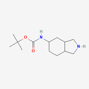 molecular formula C13H24N2O2 B2555336 tert-butyl N-(octahydro-1H-isoindol-5-yl)carbamate CAS No. 1212387-46-6