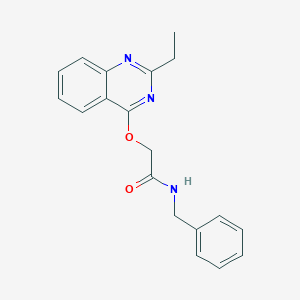 molecular formula C19H19N3O2 B2555340 N-(4-{1-[(环丙氨基)羰基]环丙基}苯基)苯甲酰胺 CAS No. 1116017-28-7