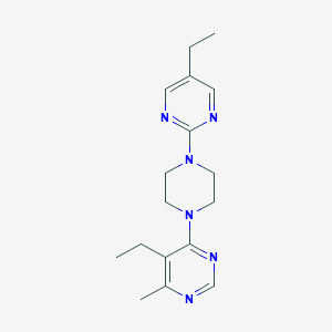 molecular formula C17H24N6 B2555341 5-Ethyl-4-[4-(5-ethylpyrimidin-2-yl)piperazin-1-yl]-6-methylpyrimidine CAS No. 2380141-05-7