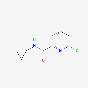 molecular formula C9H9ClN2O B2555343 6-氯-N-环丙基吡啶-2-甲酰胺 CAS No. 149527-07-1