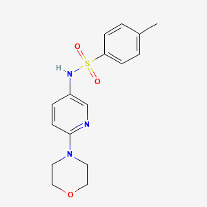 4-methyl-N-(6-morpholino-3-pyridinyl)benzenesulfonamide
