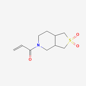 1-(2,2-Dioxo-3,3a,4,6,7,7a-hexahydro-1H-thieno[3,4-c]pyridin-5-yl)prop-2-en-1-one