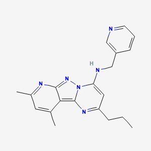 8,10-dimethyl-2-propyl-N-(pyridin-3-ylmethyl)pyrido[2',3':3,4]pyrazolo[1,5-a]pyrimidin-4-amine
