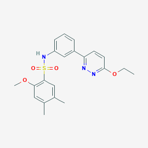N-[3-(6-ethoxypyridazin-3-yl)phenyl]-2-methoxy-4,5-dimethylbenzenesulfonamide