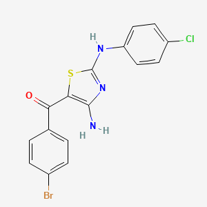[4-Amino-2-(4-chloroanilino)-1,3-thiazol-5-yl](4-bromophenyl)methanone