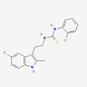 1-(2-chlorophenyl)-3-[2-(5-fluoro-2-methyl-1H-indol-3-yl)ethyl]thiourea