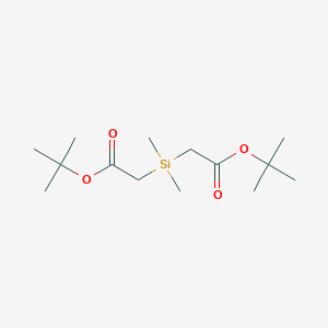 Tert-butyl 2-{[2-(tert-butoxy)-2-oxoethyl]dimethylsilyl}acetate