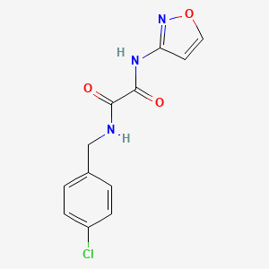molecular formula C12H10ClN3O3 B2555381 N1-(4-氯苄基)-N2-(异恶唑-3-基)草酰胺 CAS No. 941921-41-1