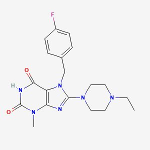 8-(4-ethylpiperazin-1-yl)-7-(4-fluorobenzyl)-3-methyl-1H-purine-2,6(3H,7H)-dione