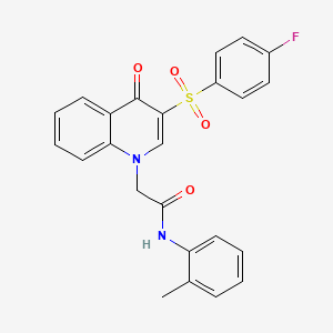 2-[3-(4-fluorobenzenesulfonyl)-4-oxo-1,4-dihydroquinolin-1-yl]-N-(2-methylphenyl)acetamide