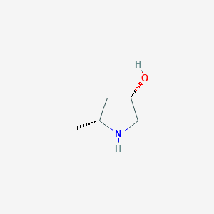 molecular formula C5H11NO B2555446 (3S,5R)-5-methylpyrrolidin-3-ol CAS No. 1108234-25-8