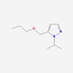 molecular formula C10H18N2O B2555448 1-isopropyl-5-(propoxymethyl)-1H-pyrazole CAS No. 1856022-51-9