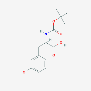 molecular formula C15H21NO5 B2555455 2-([(tert-Butoxy)carbonyl]amino)-3-(3-methoxyphenyl)propanoic acid CAS No. 82278-99-7