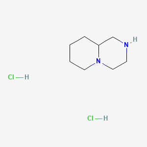 molecular formula C8H18Cl2N2 B2555467 Octahydro-1H-pyrido[1,2-a]pyrazine dihydrochloride CAS No. 113570-68-6; 1354911-18-4