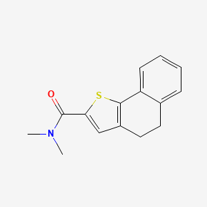 molecular formula C15H15NOS B2555473 N,N-dimethyl-4,5-dihydronaphtho[1,2-b]thiophene-2-carboxamide CAS No. 320424-04-2