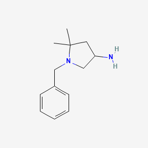 1-Benzyl-5,5-dimethylpyrrolidin-3-amine