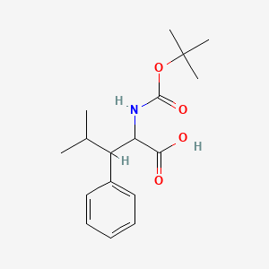 2-((tert-Butoxycarbonyl)amino)-4-methyl-3-phenylpentanoic acid
