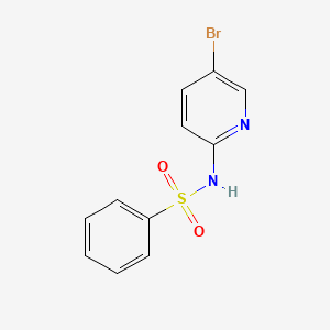 molecular formula C11H9BrN2O2S B2555496 N-(5-bromopyridin-2-yl)benzenesulfonamide CAS No. 326886-27-5