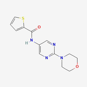 molecular formula C13H14N4O2S B2555512 N-(2-morpholino-5-pyrimidinyl)-2-thiophenecarboxamide CAS No. 1358206-42-4