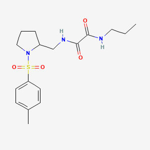 N1-propyl-N2-((1-tosylpyrrolidin-2-yl)methyl)oxalamide