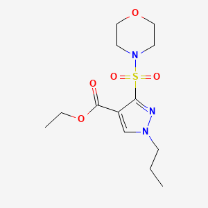ethyl 3-(morpholin-4-ylsulfonyl)-1-propyl-1H-pyrazole-4-carboxylate