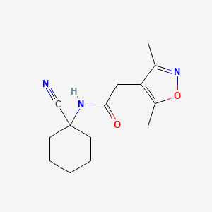 N-(1-cyanocyclohexyl)-2-(3,5-dimethyl-1,2-oxazol-4-yl)acetamide
