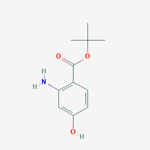 molecular formula C11H15NO3 B2555549 Tert-butyl 2-amino-4-hydroxybenzoate CAS No. 2287283-59-2