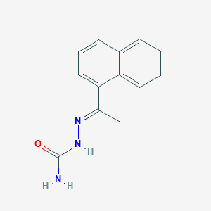 molecular formula C13H13N3O B2555551 2-(1-(Naphthalen-1-yl)ethylidene)hydrazine-1-carboxamide CAS No. 120446-09-5