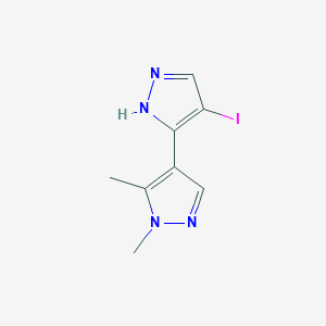4-(4-Iodopyrazol-3-yl)-1,5-dimethylpyrazole