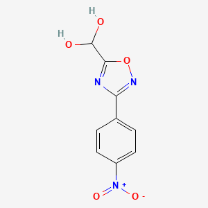 [3-(4-Nitrophenyl)-1,2,4-oxadiazol-5-yl]methanediol