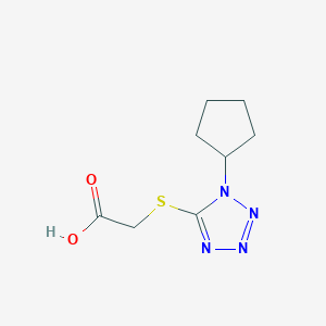 [(1-cyclopentyl-1H-tetrazol-5-yl)thio]acetic acid