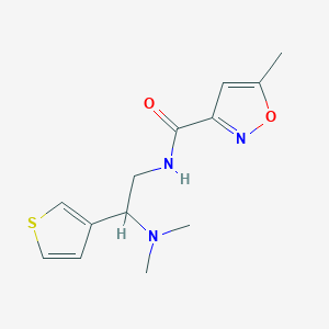 N-[2-(dimethylamino)-2-(thiophen-3-yl)ethyl]-5-methyl-1,2-oxazole-3-carboxamide