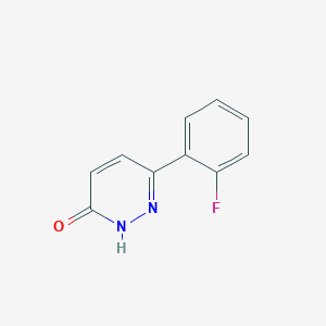 molecular formula C10H7FN2O B2555582 6-(2-fluorophenyl)pyridazin-3(2H)-one CAS No. 66549-62-0