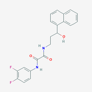 N1-(3,4-difluorophenyl)-N2-(3-hydroxy-3-(naphthalen-1-yl)propyl)oxalamide