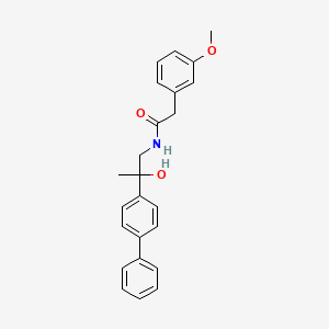 N-(2-([1,1'-biphenyl]-4-yl)-2-hydroxypropyl)-2-(3-methoxyphenyl)acetamide