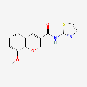8-methoxy-N-(1,3-thiazol-2-yl)-2H-chromene-3-carboxamide