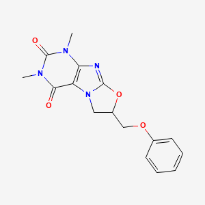 1,3-Dimethyl-7-phenoxymethyl-6,7-dihydro-1H-oxazolo[2,3-f]purine-2,4-dione