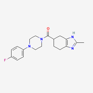 (4-(4-fluorophenyl)piperazin-1-yl)(2-methyl-4,5,6,7-tetrahydro-1H-benzo[d]imidazol-5-yl)methanone