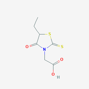 molecular formula C7H9NO3S2 B2555625 (5-乙基-4-氧代-2-硫代-噻唑烷-3-基)-乙酸 CAS No. 7273-60-1