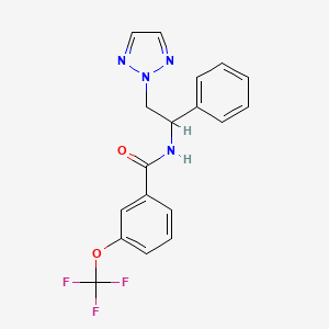 N-(1-phenyl-2-(2H-1,2,3-triazol-2-yl)ethyl)-3-(trifluoromethoxy)benzamide