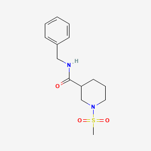 N-benzyl-1-(methylsulfonyl)piperidine-3-carboxamide