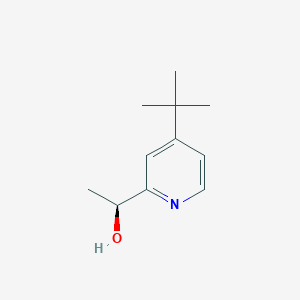 molecular formula C11H17NO B2555645 (1S)-1-(4-Tert-butylpyridin-2-yl)ethanol CAS No. 2460739-43-7