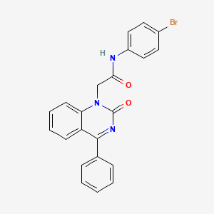 N-(4-bromophenyl)-2-(2-oxo-4-phenylquinazolin-1(2H)-yl)acetamide