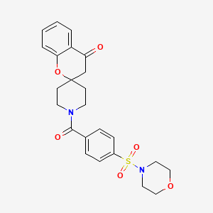 molecular formula C24H26N2O6S B2555648 1'-(4-(Morpholinosulfonyl)benzoyl)spiro[chroman-2,4'-piperidin]-4-one CAS No. 887467-80-3
