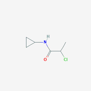 molecular formula C6H10ClNO B2555666 2-chloro-N-cyclopropylpropanamide CAS No. 750599-27-0
